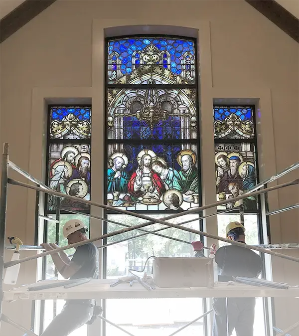 Chapel Window Installation